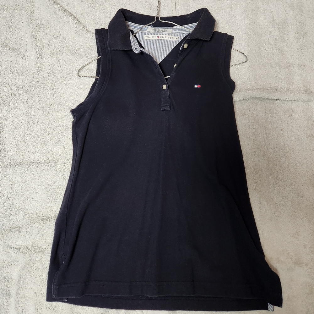 Sleeveless Tommy hillfiger medium golf top  dark navy blue